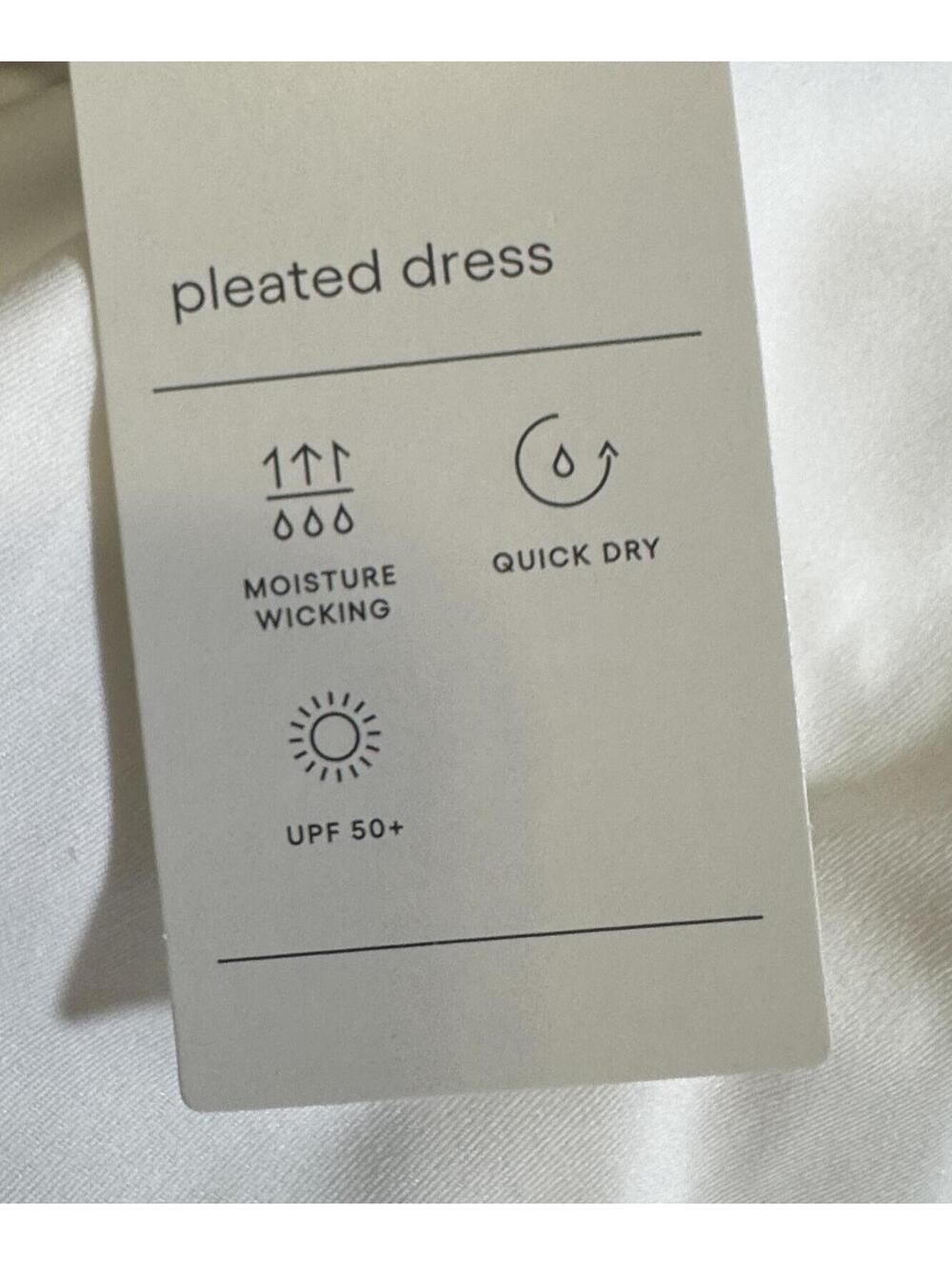 All in Motion White Pleated Tennis Dress Built in Shorts Shelf Bra Womens M - Picture 8 of 10